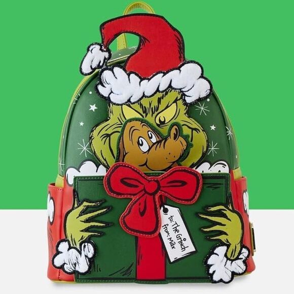 Loungefly Dr. Seuss\' How the Grinch Stole Christmas! Santa Cosplay Mini Backpack